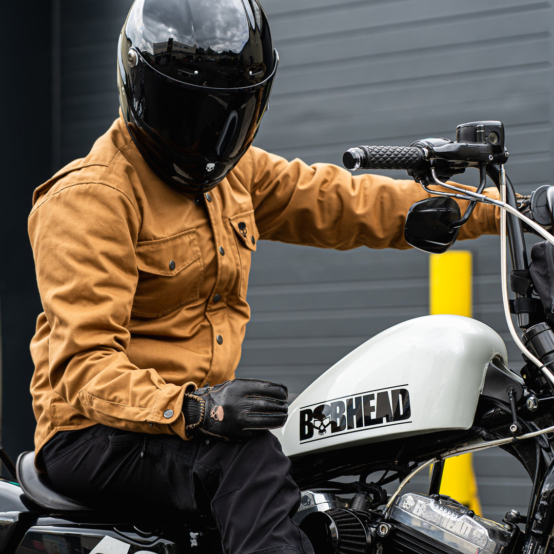 BOBHEAD Protective Shirt CAMEL - AAA vottuð mótorhjólaskyrta