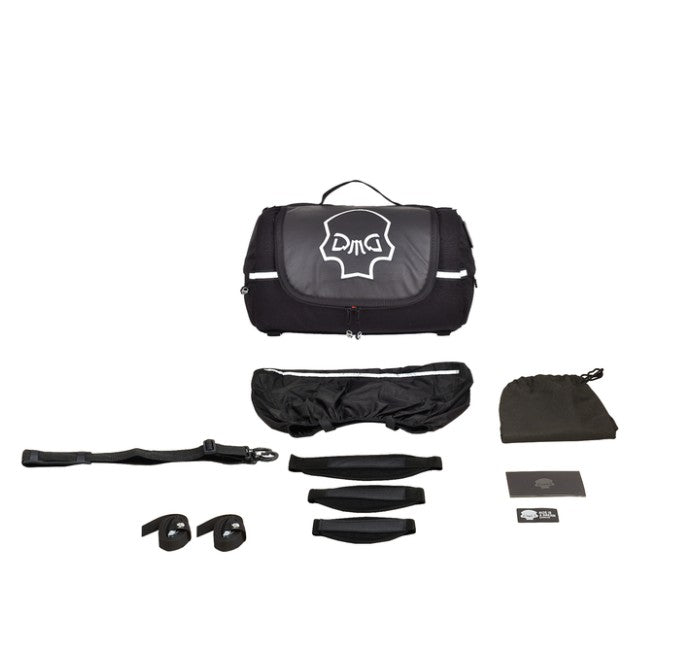 Deemeed Explorer Small (18L) Reflective Skull – Vatnsheld mótorhjólataska með endurskinskúpu