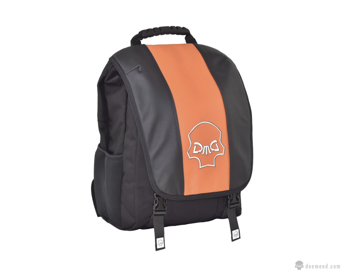 DEEMEED Orange og svart leður