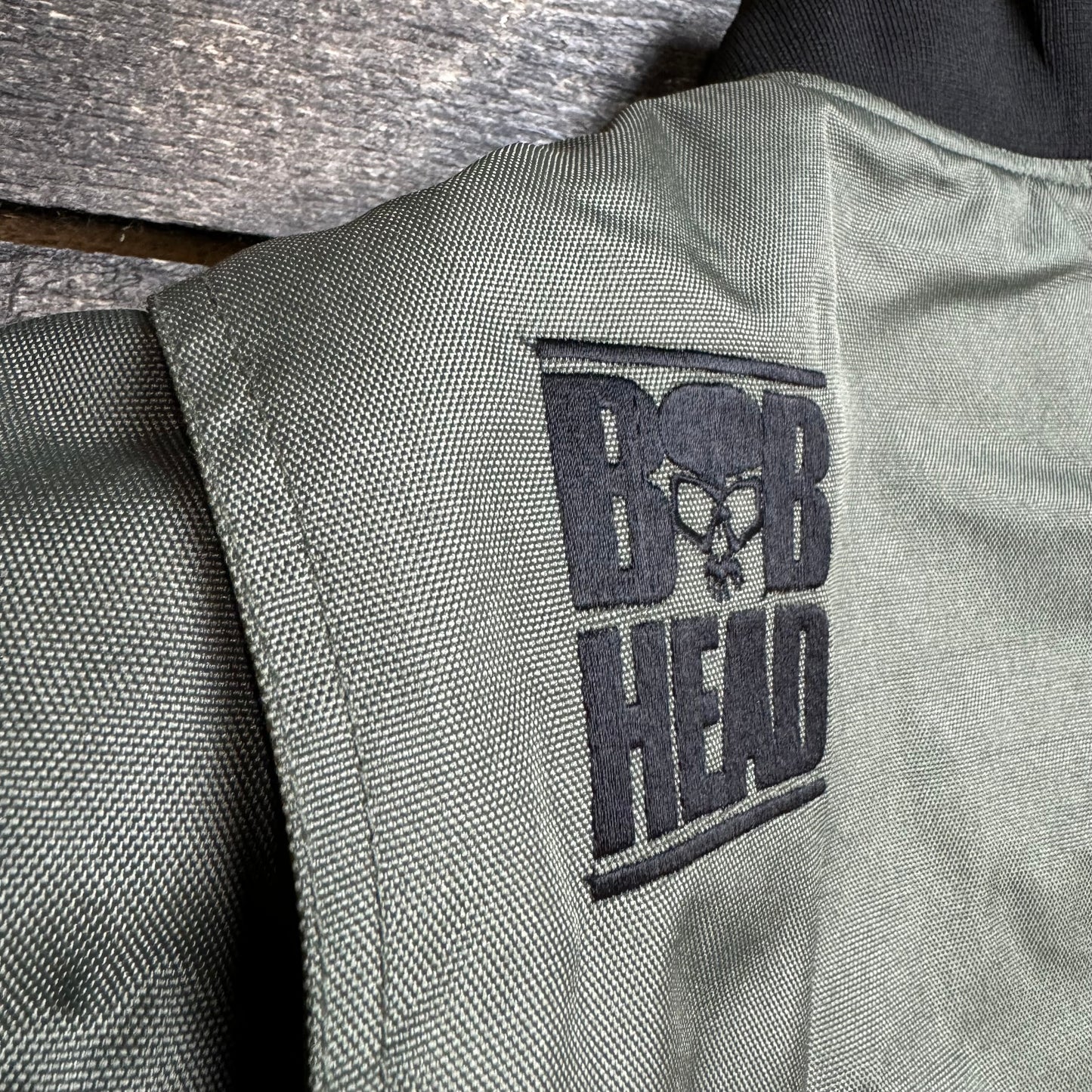 BOBHEAD Alpha Protective Bomber Jacket – Græn mótorhjóla jakki með AAA vottun