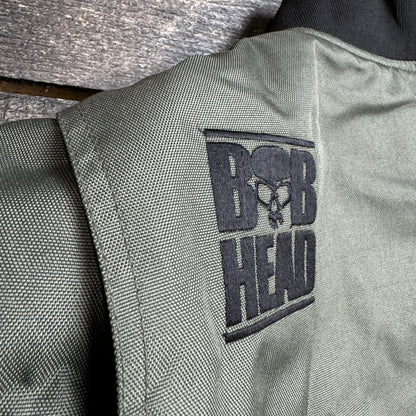 BOBHEAD Alpha Protective Bomber Jacket – Græn mótorhjóla jakki með AAA vottun