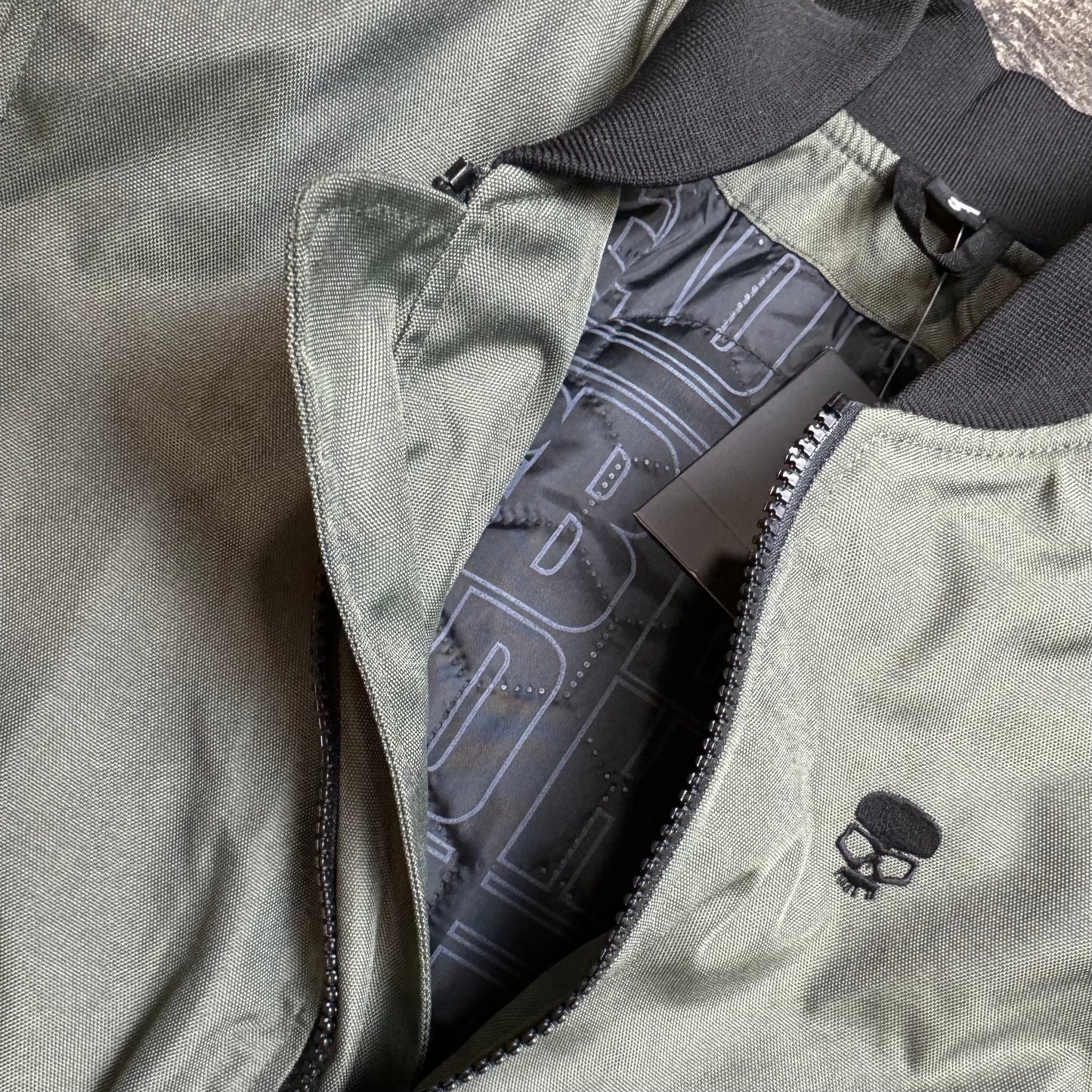 BOBHEAD Alpha Protective Bomber Jacket – Græn mótorhjóla jakki með AAA vottun