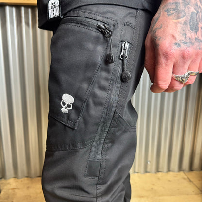 BOBHEAD Casual Combat Cargo Pant Black Camo – Þægilegar og slitsterkar buxur fyrir daglega notkun