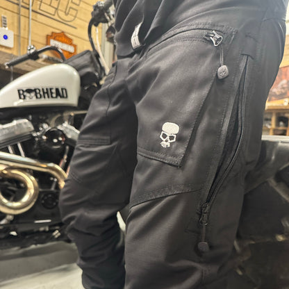 BOBHEAD Casual Combat Cargo Pant Black Camo – Þægilegar og slitsterkar buxur fyrir daglega notkun