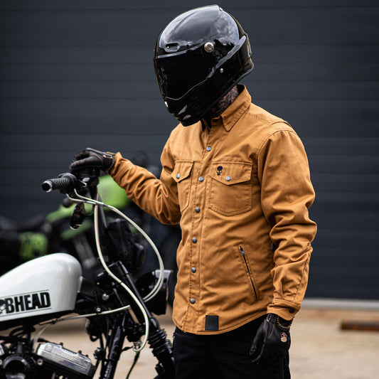 BOBHEAD Protective Shirt CAMEL - AAA vottuð mótorhjólaskyrta