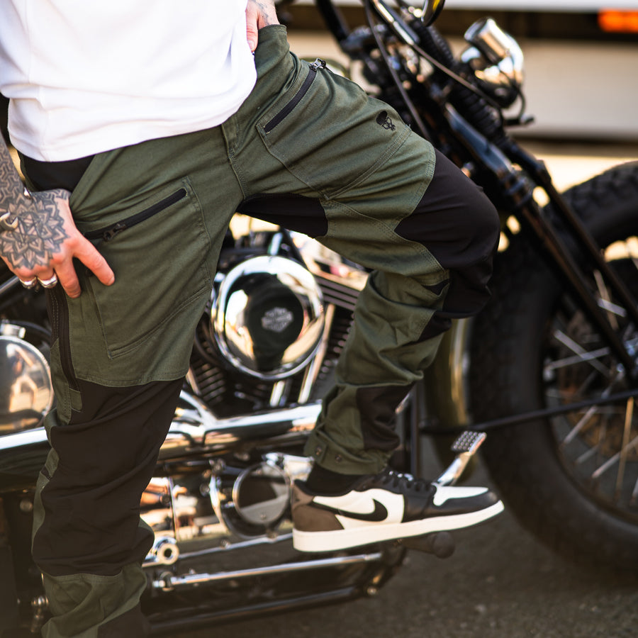 BOBHEAD Cargo Pant Blk/Green – Þægilegar og slitsterkar buxur fyrir daglega notkun