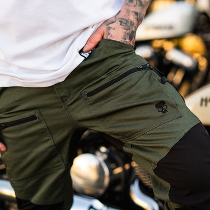 BOBHEAD Cargo Pant Blk/Green – Þægilegar og slitsterkar buxur fyrir daglega notkun