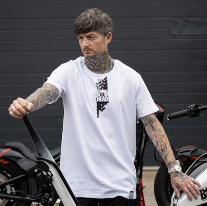 BOBHEAD Tech T-shirt – Burnout White