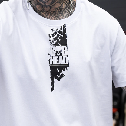 BOBHEAD Tech T-shirt – Burnout White