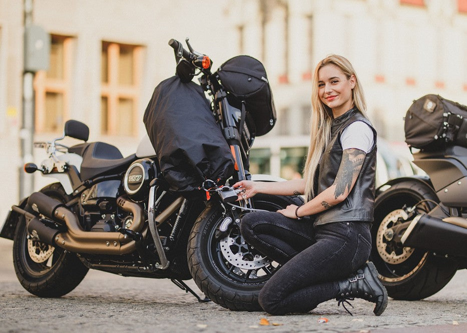 Deemeed- Öryggishjálmataska- tvöföld með viðvörunarlás