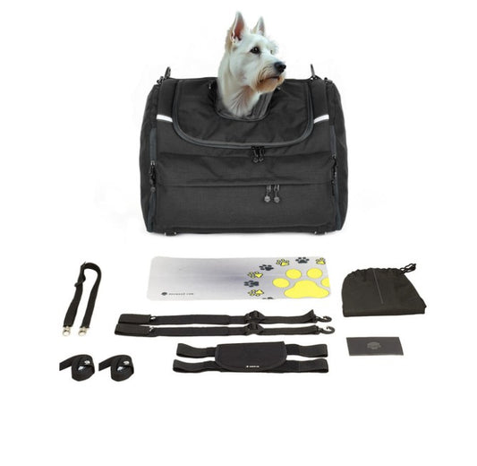 Deemeed Motorcycle Dog Carrier Medium Panoramic (8–11 kg) – Mótorhjólataska fyrir hunda