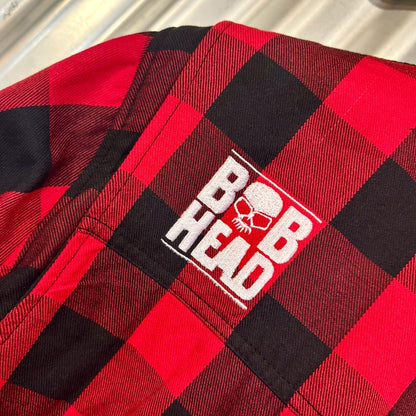 BOBHEAD Casual Shirt Lumberjack – Rauð og svört bómullarskyrta