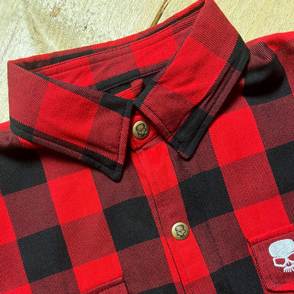 BOBHEAD Casual Shirt Lumberjack – Rauð og svört bómullarskyrta