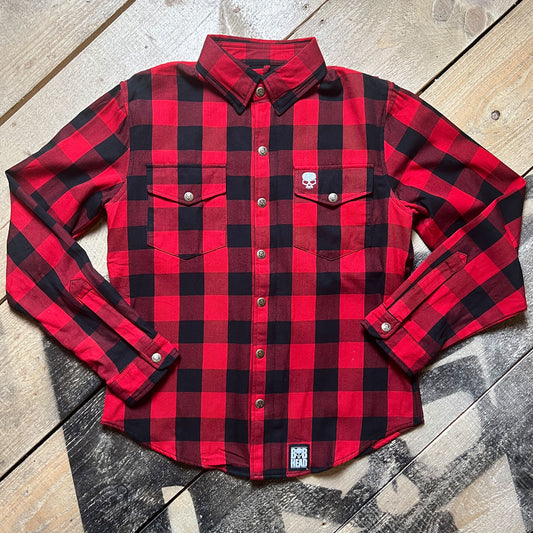 BOBHEAD Casual Shirt Lumberjack – Rauð og svört bómullarskyrta