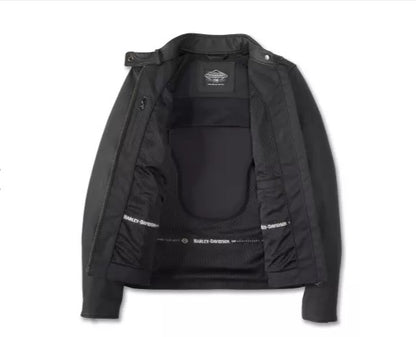 Harley-Davidson kvenna leðurjakki úr 120 ára afmælishátíðarlínu.