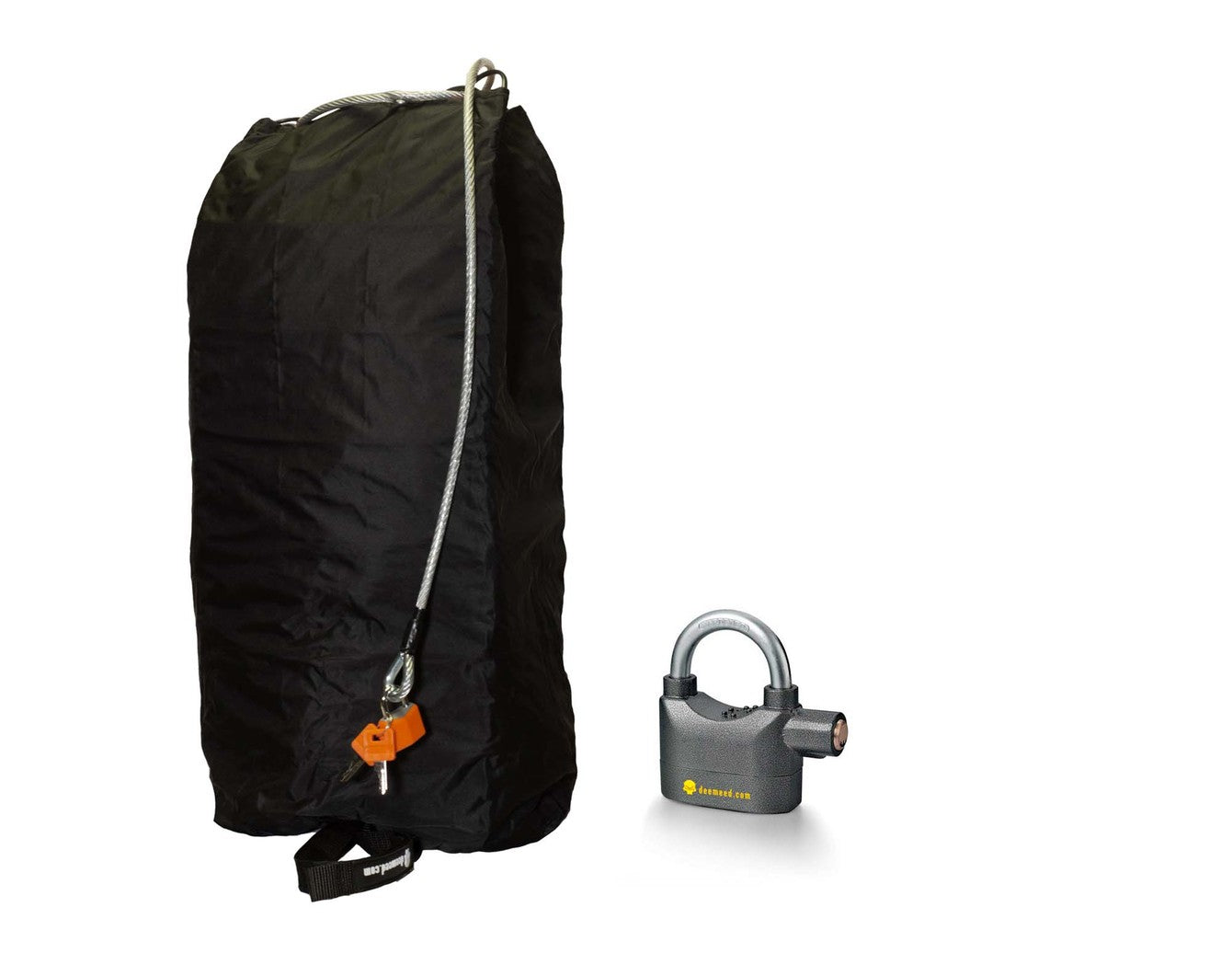 Deemeed- Öryggishjálmataska- tvöföld með viðvörunarlás