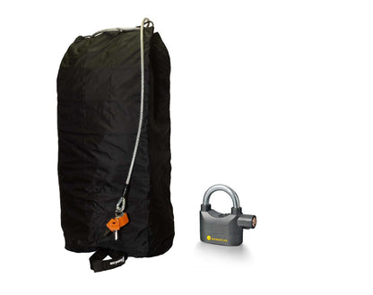 Deemeed- Öryggishjálmataska- tvöföld með viðvörunarlás