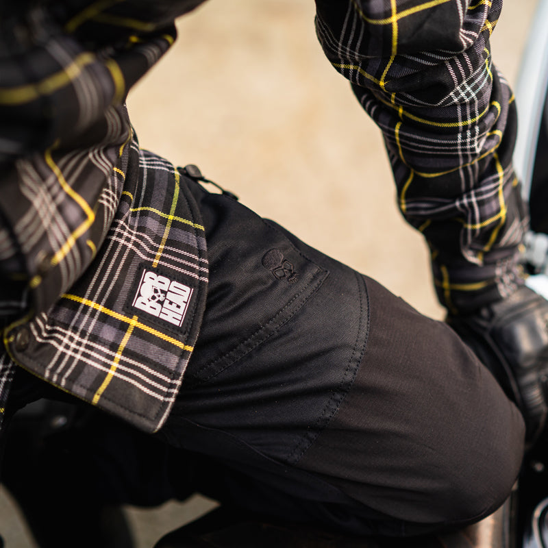 BOBHEAD Combat Pro – All Black mótorhjólabuxur (AA vottun)