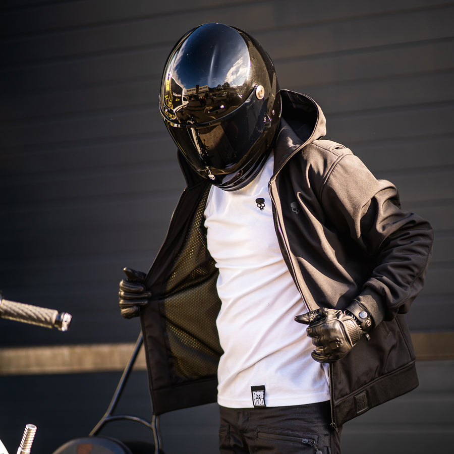 BOBHEAD Protective Hoody Softshell – Vatnsheld mótorhjóla hettupeysa með AA vottun