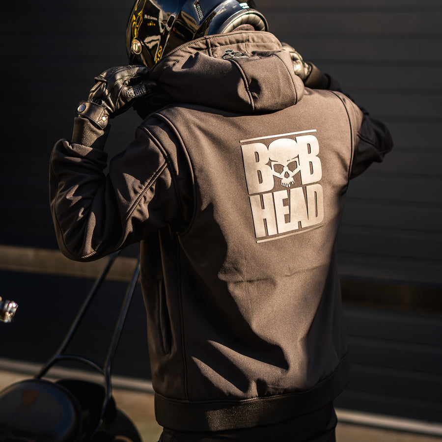 BOBHEAD Protective Hoody Softshell – Vatnsheld mótorhjóla hettupeysa með AA vottun
