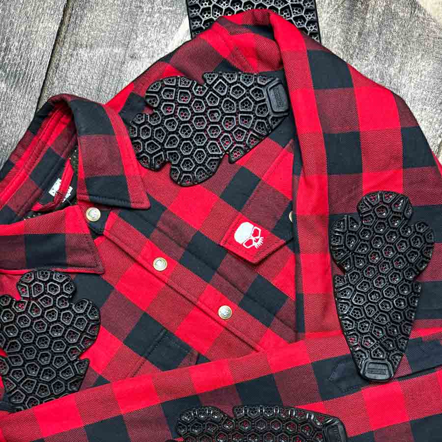 BOBHEAD Lumberjack – CE/UKCA vottaður mótorhjólaskyrta með vörn (Class AA)