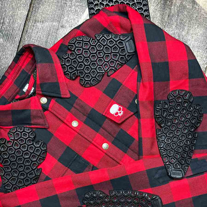 BOBHEAD Lumberjack – CE/UKCA vottaður mótorhjólaskyrta með vörn (Class AA)