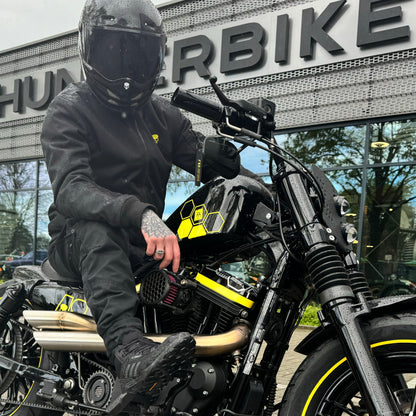 BOBHEAD Protective Bomber Jacket Black – Mótorhjóla jakki með AAA vottun