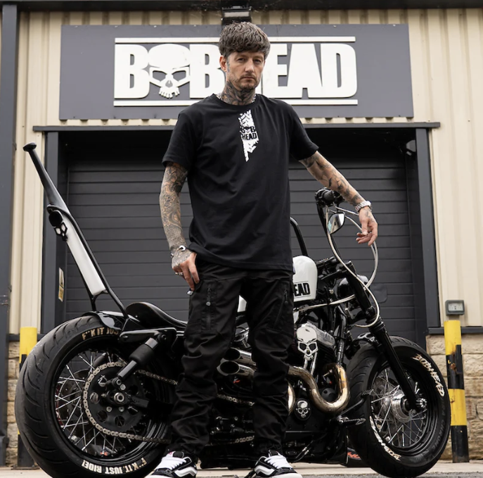 BOBHEAD Tech T-shirt – Burnout Black