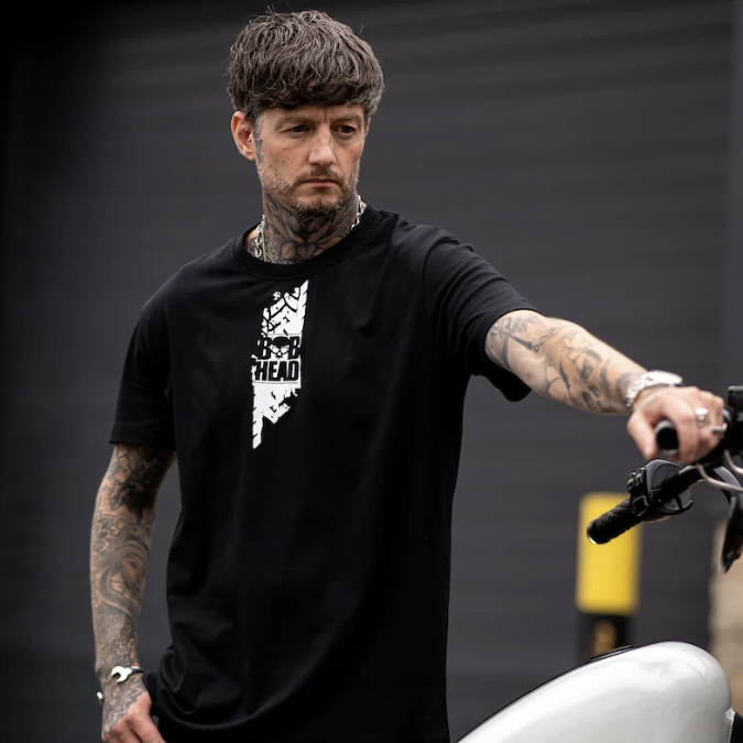BOBHEAD Tech T-shirt – Burnout Black