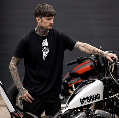 BOBHEAD Tech T-shirt – Burnout Black