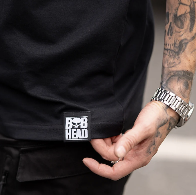 BOBHEAD Tech T-shirt – Burnout Black