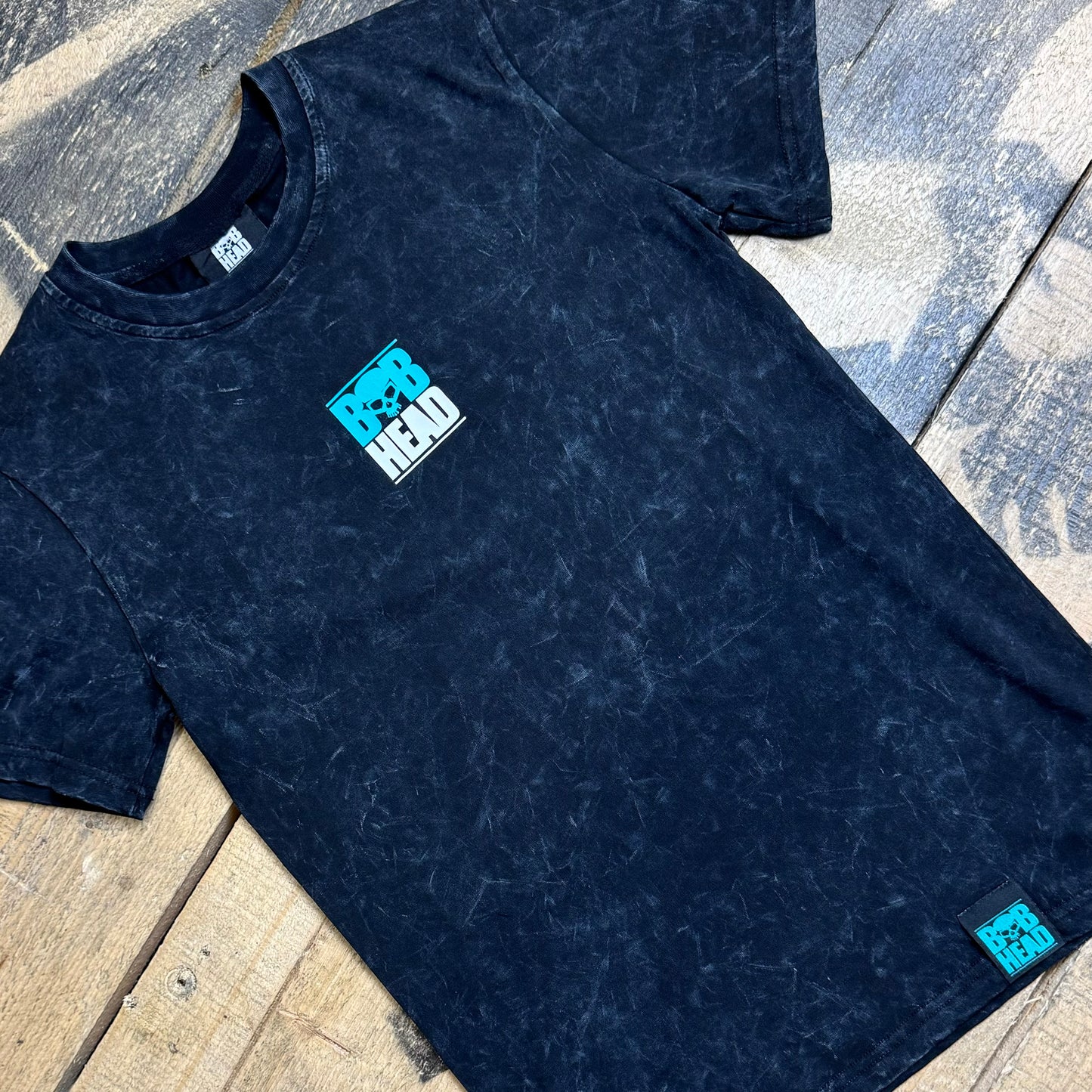 BOBHEAD Rascal Tech Tee aqua Skull