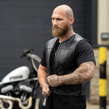 BOBHEAD Nomad Cut – Leður mótorhjólavesti