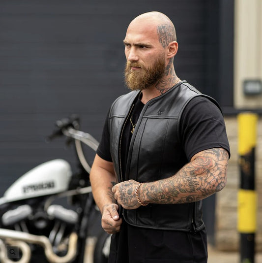 BOBHEAD Nomad Cut – Leður mótorhjólavesti