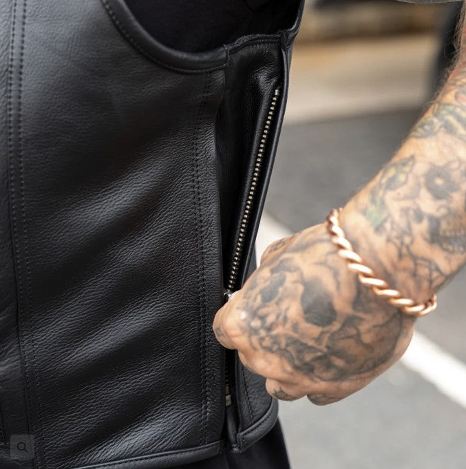 BOBHEAD Nomad Cut – Leður mótorhjólavesti
